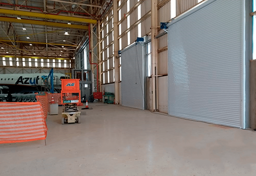 kit porta industrial de aço porta de hangar portas industriais
